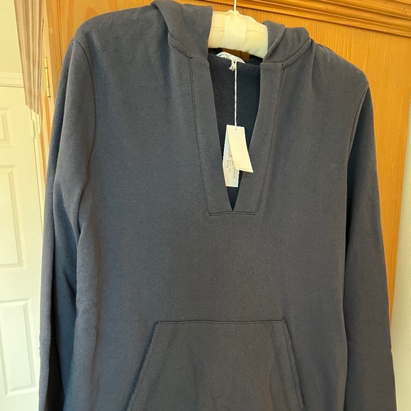 James Perse Hooded Tunic, Size 1, Titan/Blue - NWT - Picture 2 of 15
